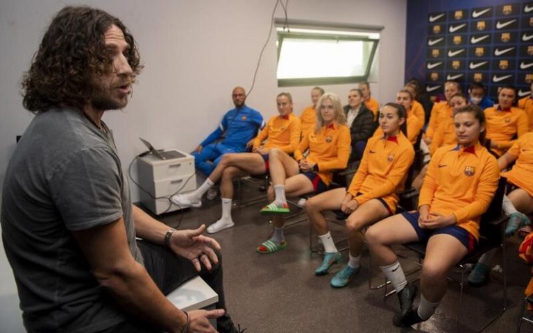 Puyol se confiesa «fiel seguidor» del Barça Femenino: «Es difícil ganar después de ganar»