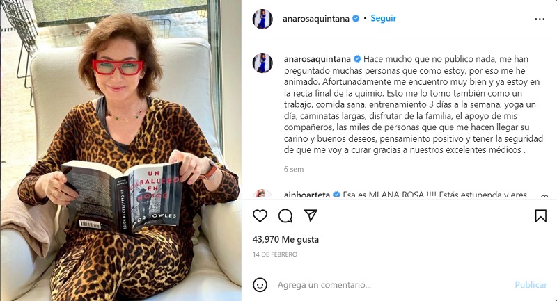 Última Hora Del Estado De Salud De Ana Rosa Quintana: ¿Cuándo Vuelve?