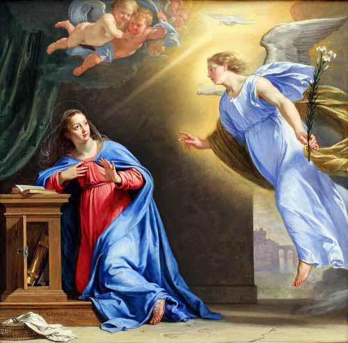 La Anunciación a la Virgen