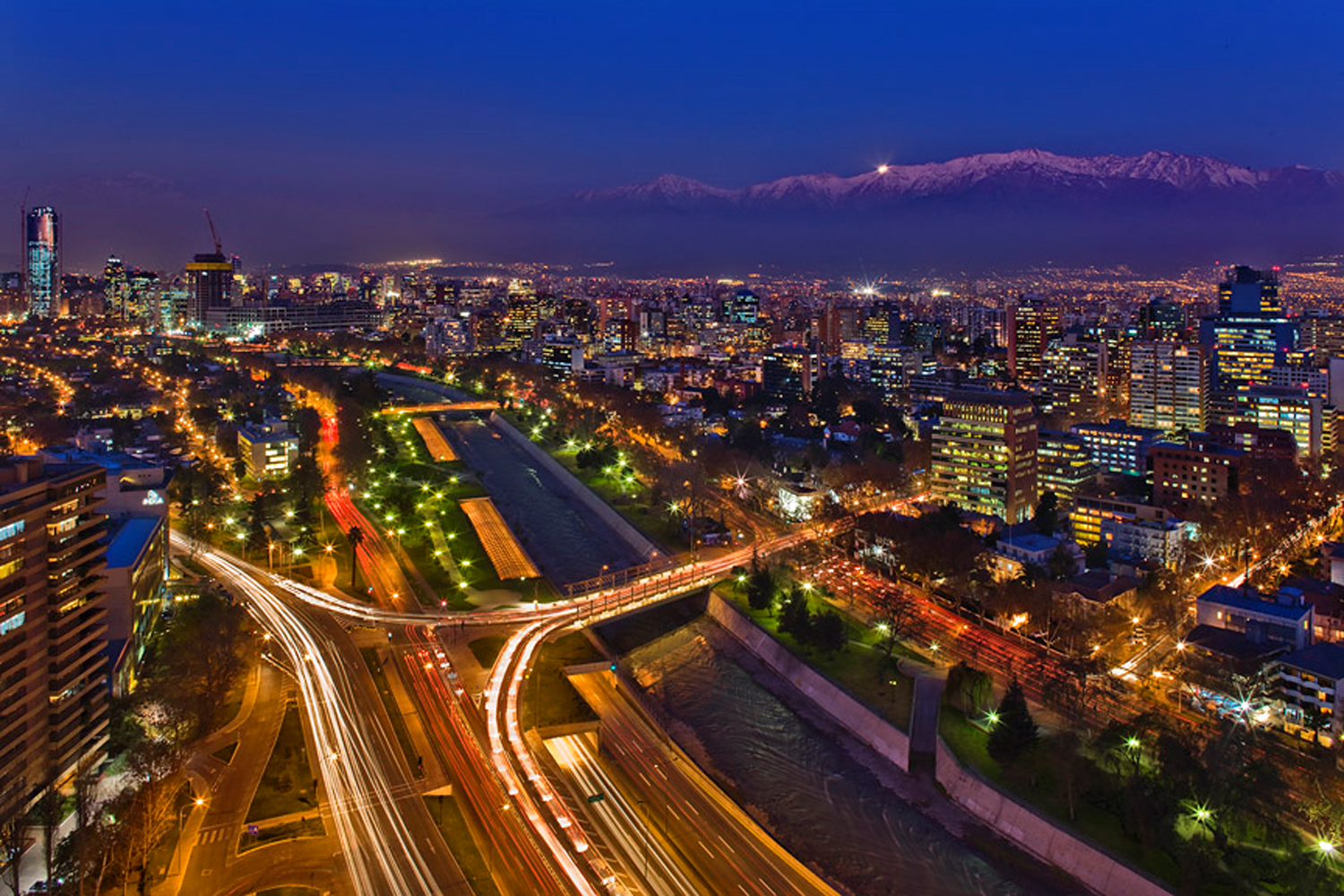 Santiago De Chile De Noche