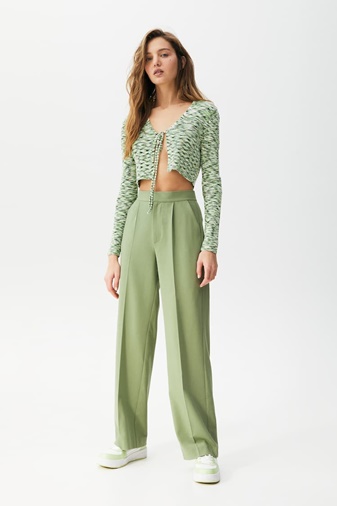 Top Pantalones Color Verde Pull And Bear