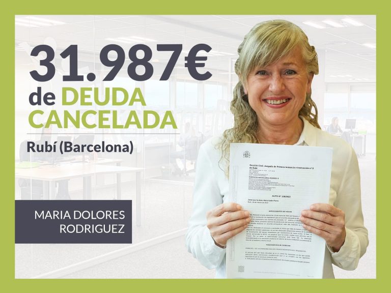 Repara tu Deuda Abogados cancela 31.987€ en Rubí (Barcelona) con la Ley de Segunda Oportunidad