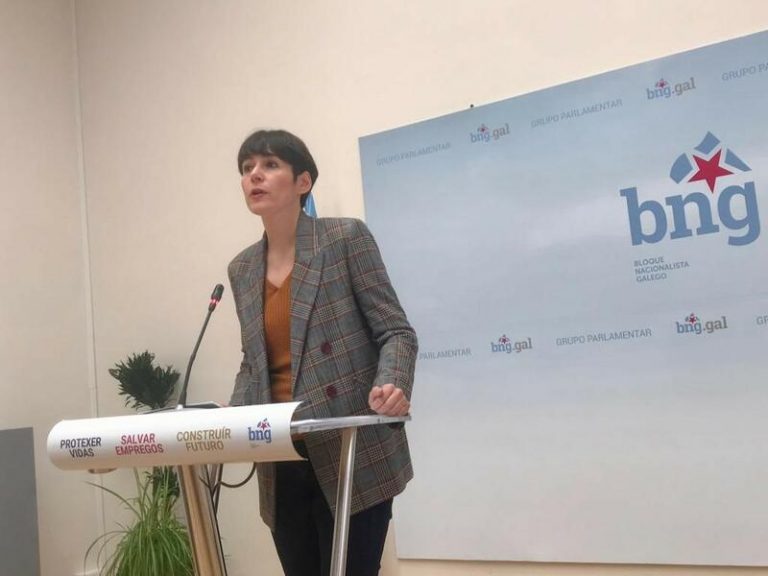Ana Pontón (BNG) califica de «temeridad» que el Gobierno de Núñez Feijóo esté «paralizado»