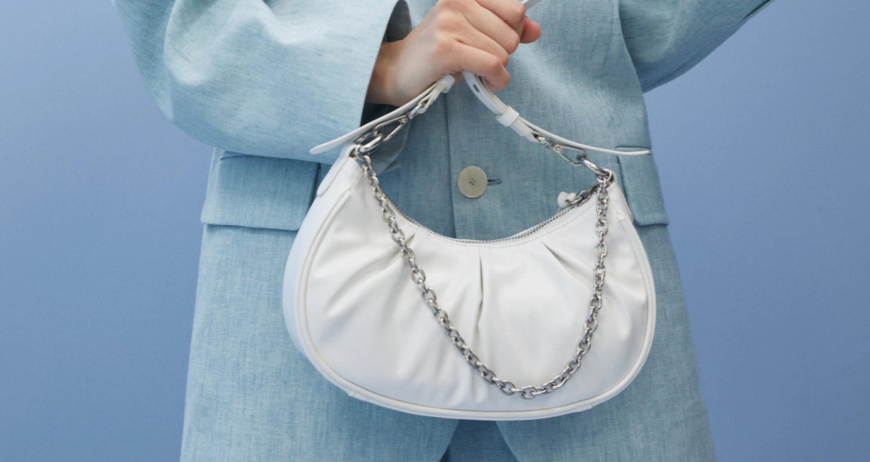 Mango bolso blanco 2025