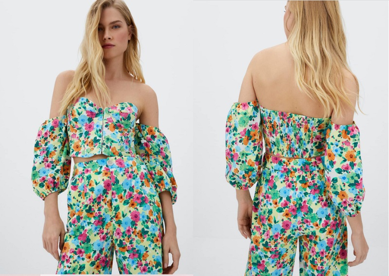 Este vestido corto de flores es la mejor novedad de Stradivarius