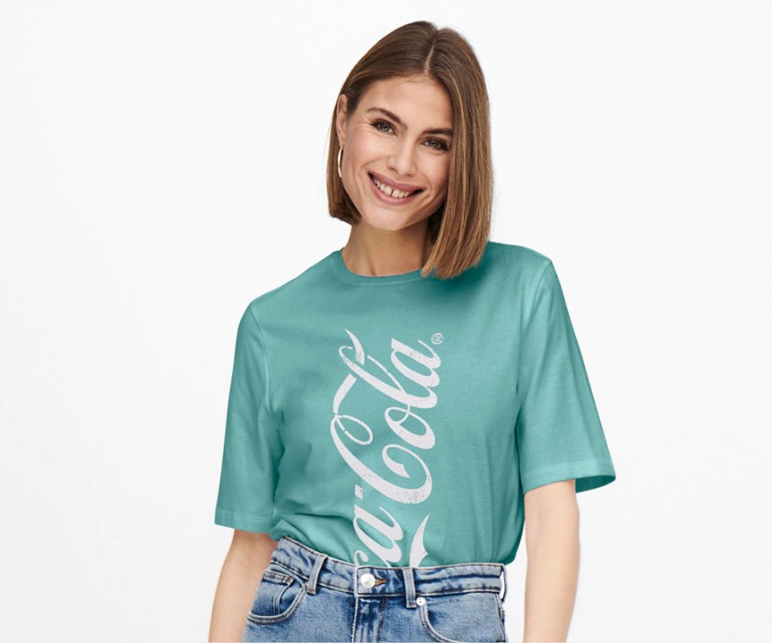 camiseta coca cola only el corte ingles