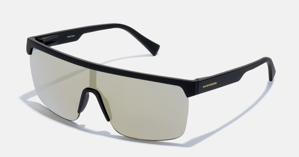 gafas de sol lente unica beige hawkers