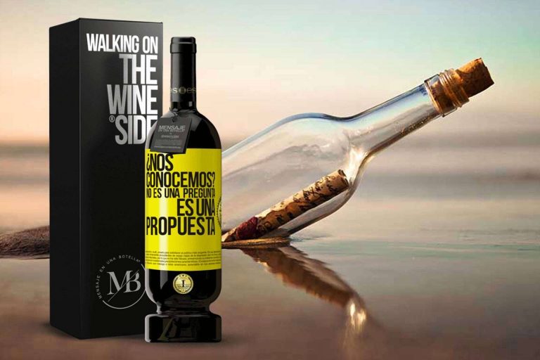 Regalar los mejores vinos con el detalle de Mensaje en una Botella
