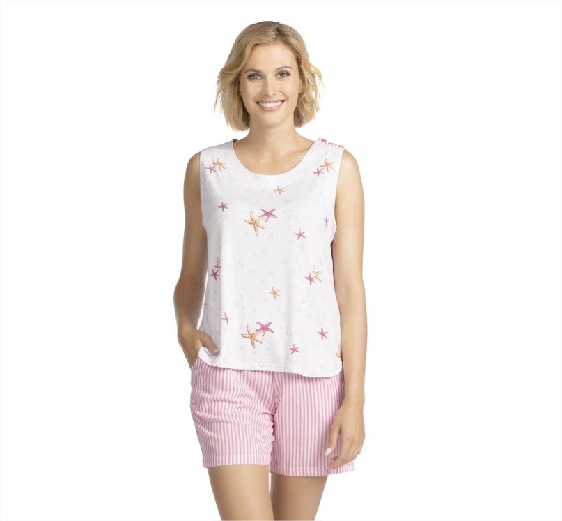 Pijama Estampado Estrellas De Mar Lohe El Corte Ingles