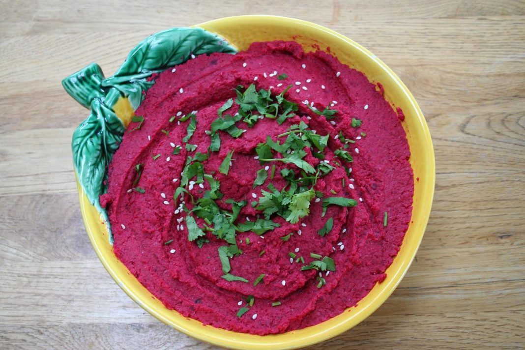 hummus de remolacha