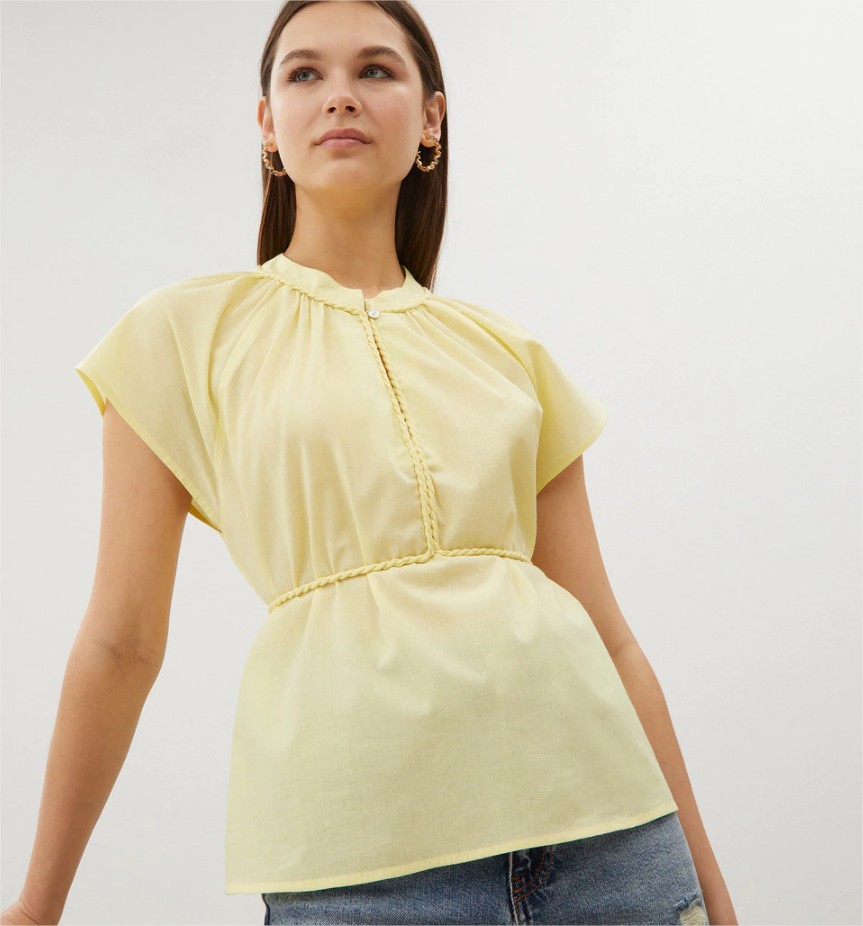 blusa amarilla cordon formula joven