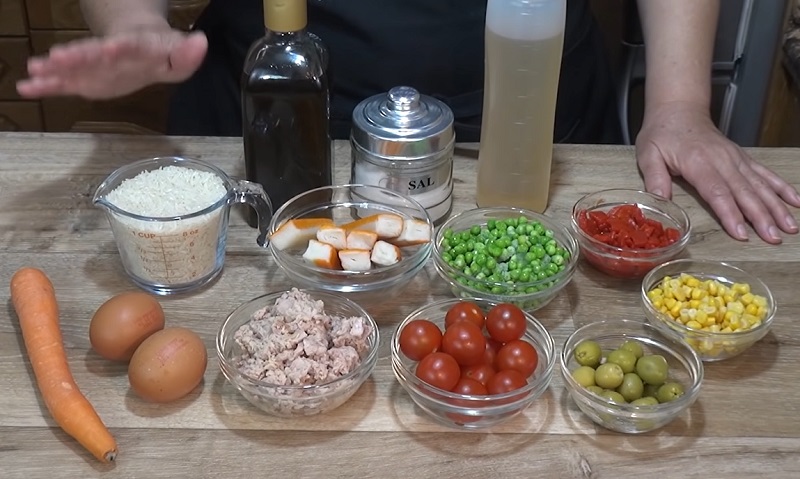 Con Atún Y Tortilla: La Ensalada De Arroz Más Completa Y Sabrosa