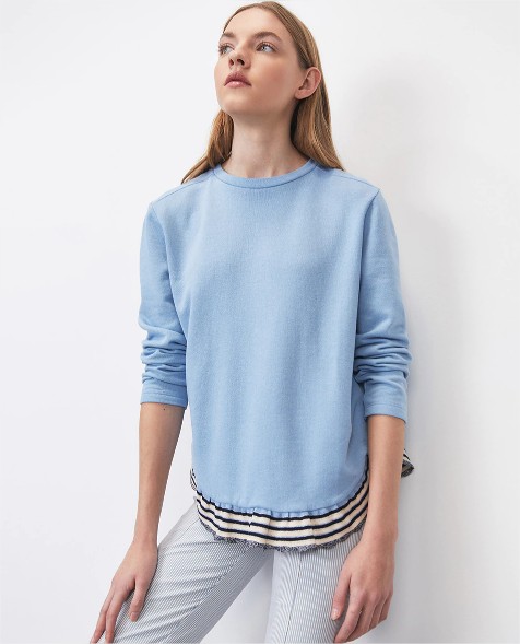 sudadera volante lurex sfera el corte ingles