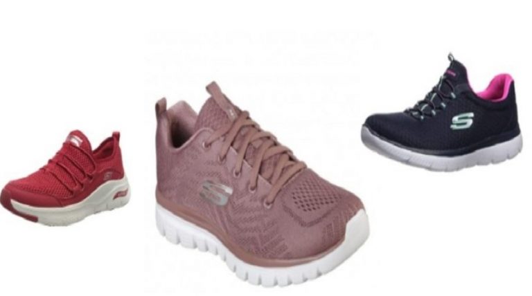 Las Skechers Graceful de color malva que puedes encontrar en Amazon por 42’88 euros
