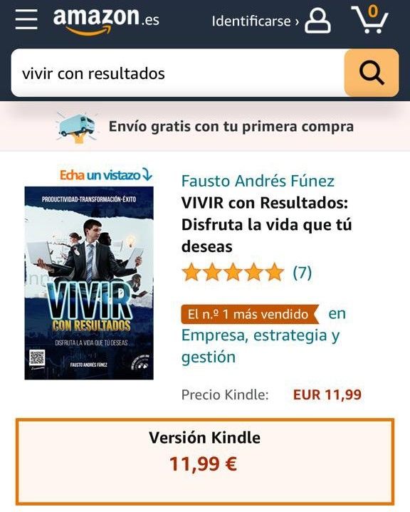 "Vivir con Resultados" de Fausto Andrés,  #1 en ventas en Latinoamérica y España