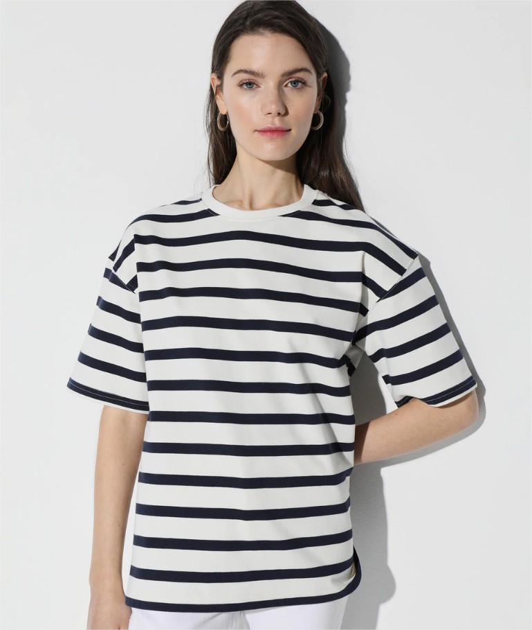camiseta estampado rayas easy wear