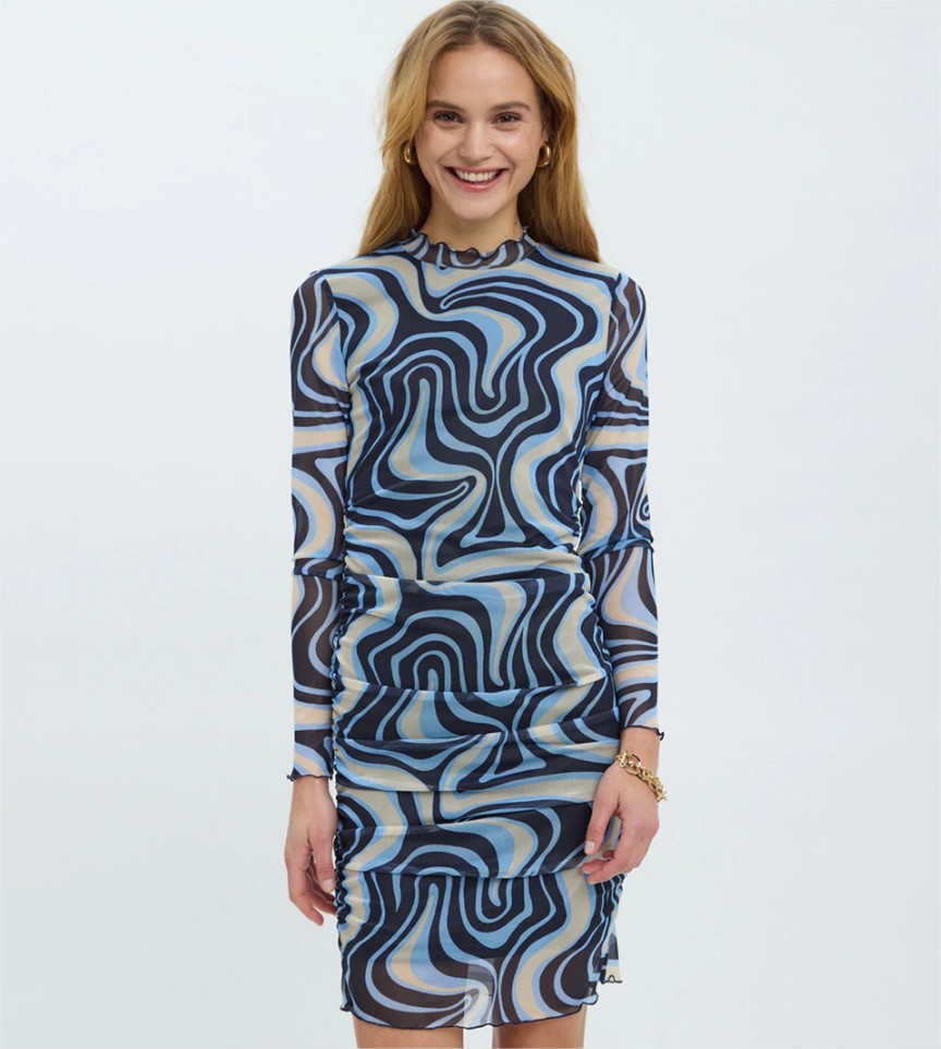 vestido cuello redondo vero moda el corte ingles