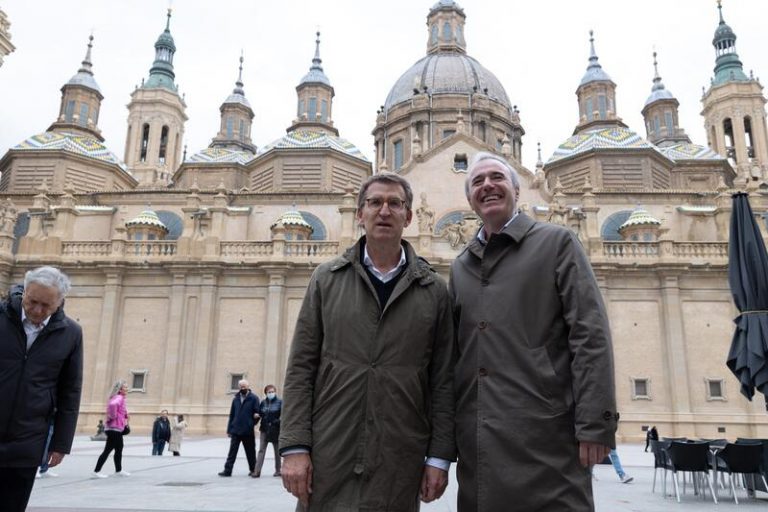 Feijóo visita Aragón dentro de su gira por España, y se reúne con Jorge Azcón