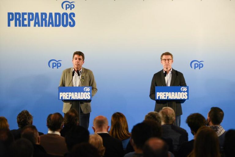 Feijóo viaja a la Comunidad Valenciana para impulsar a Mazón frente a Ximo Puig