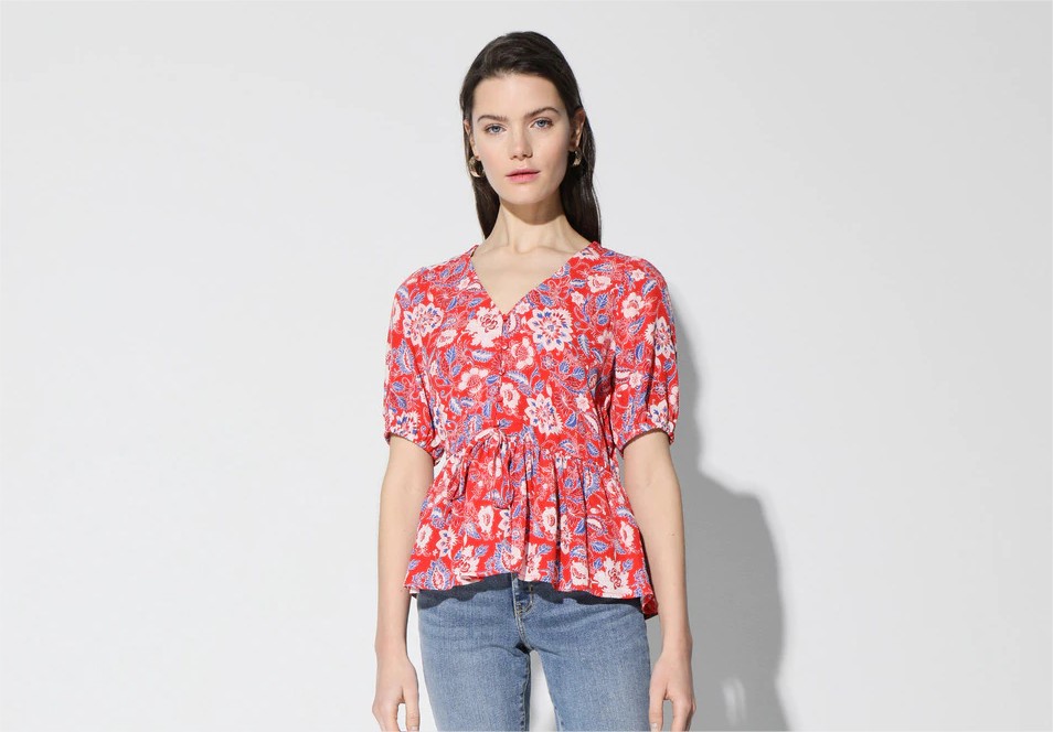 blusa peplum easy wear