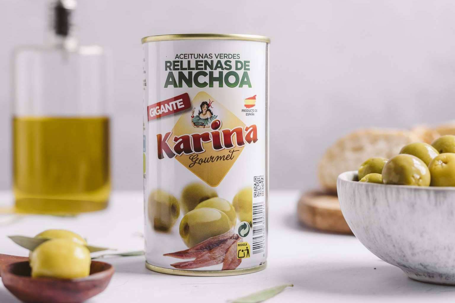 Aceitunas Rellenas de Anchoa - Aceitunas Karina