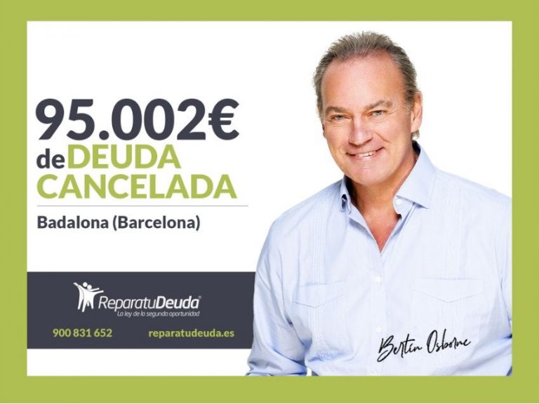 Repara tu Deuda Abogados cancela 95.002€ en Badalona (Barcelona) con la Ley de Segunda Oportunidad