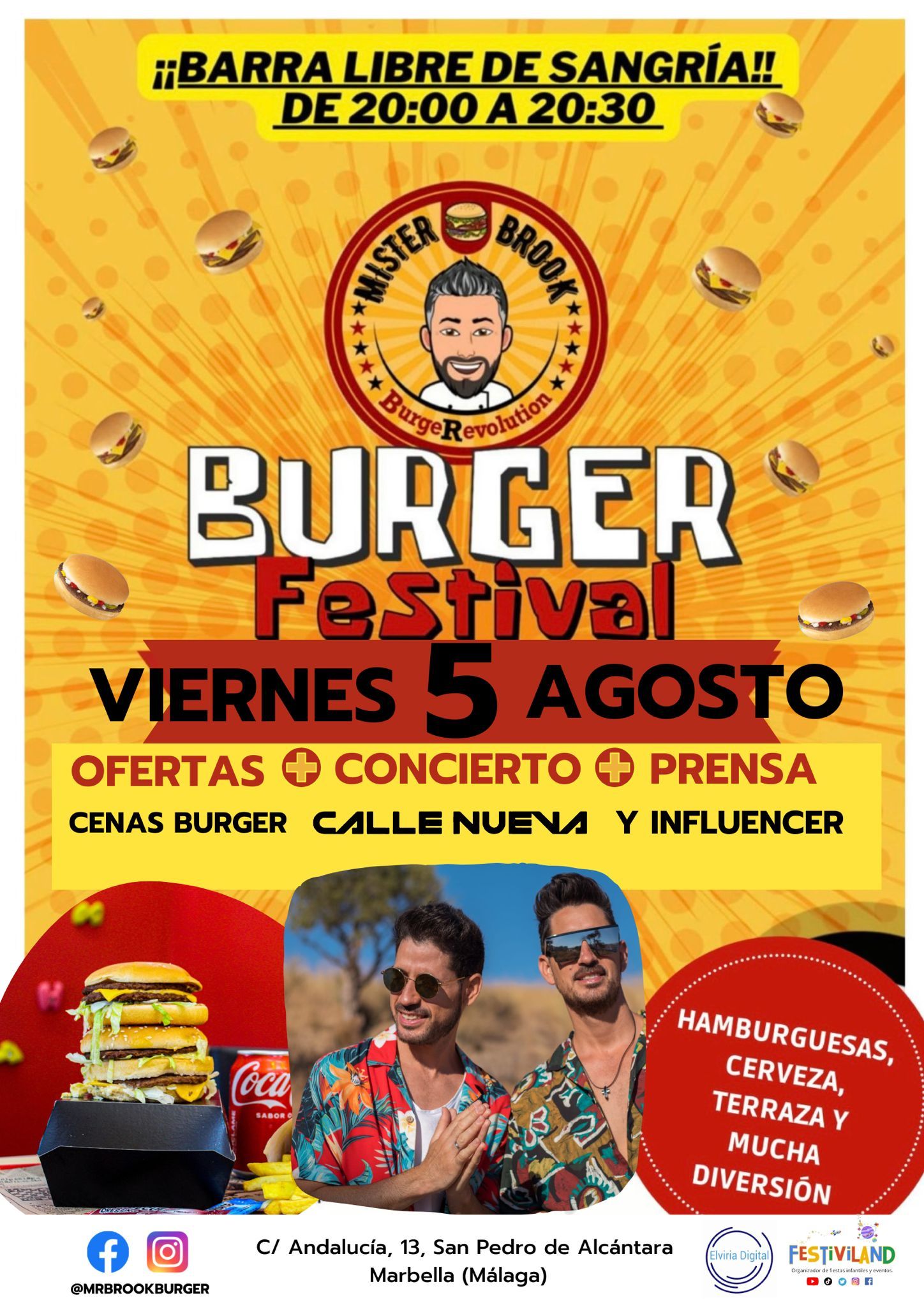 Mr Brook Burger presenta el primer"Burger Festival" en Marbella