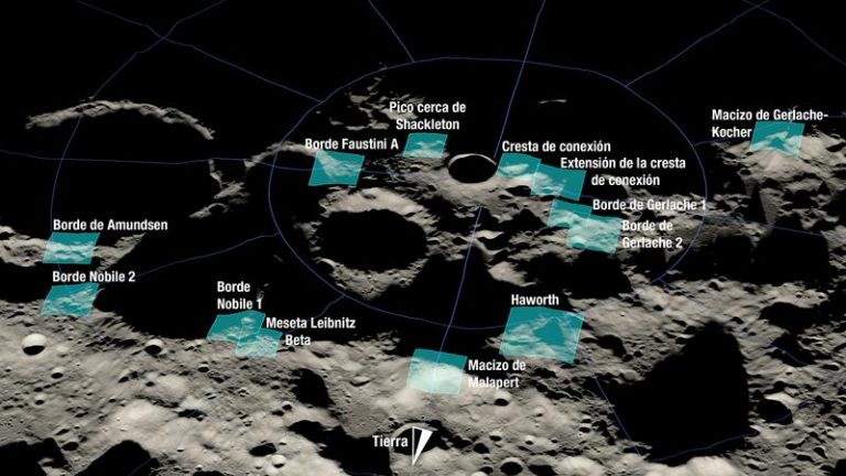 La NASA encuentra trece regiones de la Luna donde sería posible un futuro alunizaje humano