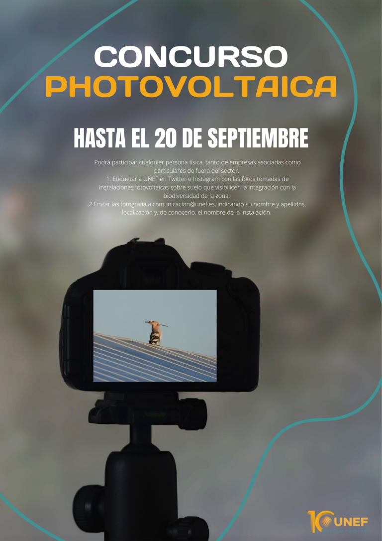 UNEF lanza el II Concurso de Fotografía PHOTOvoltaica para dar a conocer las buenas prácticas de sostenibilidad del sector
