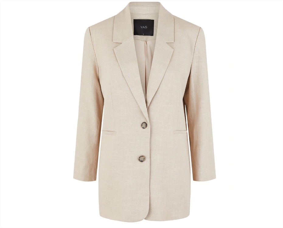 Blazer De Mujer Larga Con Botones