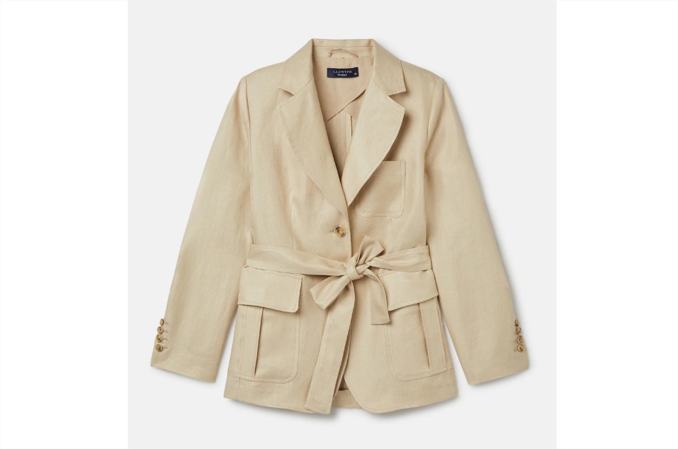Blazer Sahariana De Mujer 100% Lino El Corte Inglés