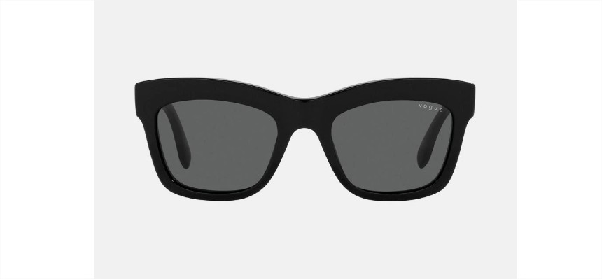 Gafas de sol cuadradas de acetato en color negro el corte inglés