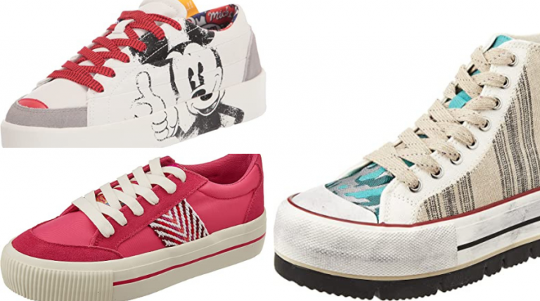 Las sneakers más chic de Desigual pegan con todo y solo cuestan 52,7 euros en Amazon