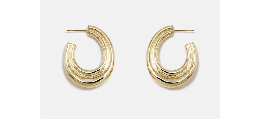 Pendientes de aro Pertegaz Horse dorados