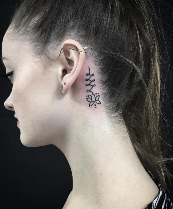 Mini Tatuajes Detrás De La Oreja Ideales