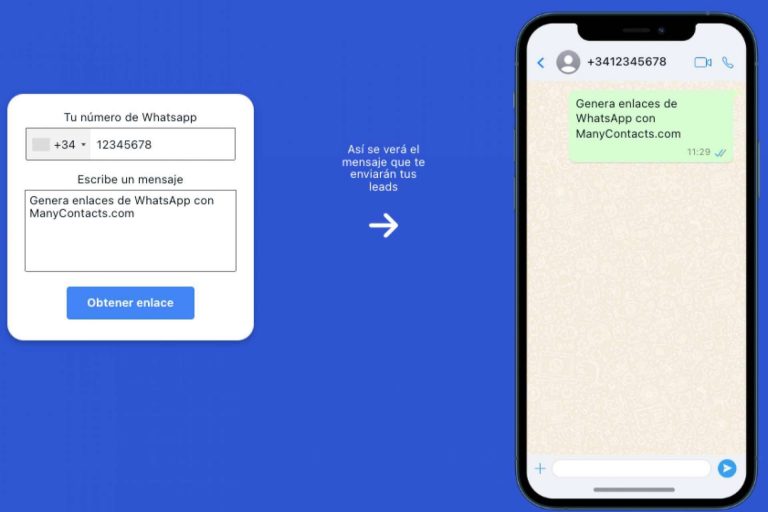 Cómo vender con WhatsApp generando enlaces en ManyContacts