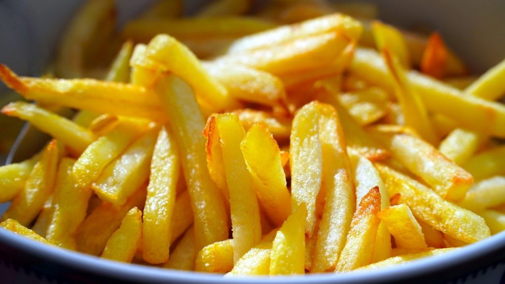 Patatas fritas: Evitar quemaduras