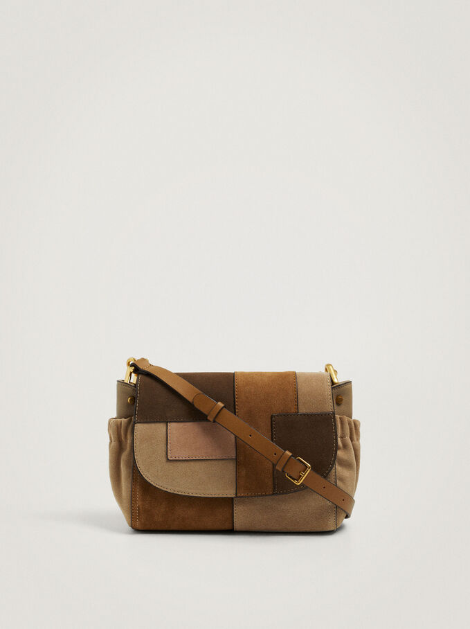 Bolso bandolera con diseño patchwork