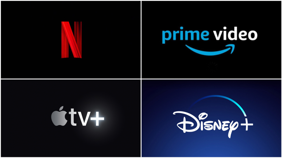 La plataforma de streaming de películas. Netflix, HBO Max, Amazon Prime Video, Apple TV, Disney
