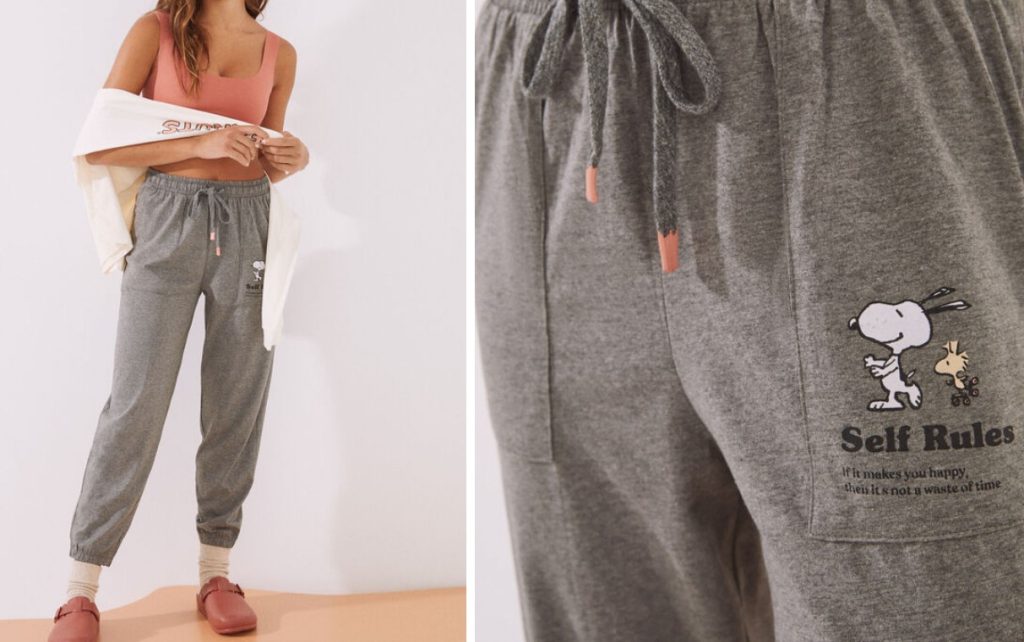 Pantalones Jogger Gris Snoopy De Women’secret