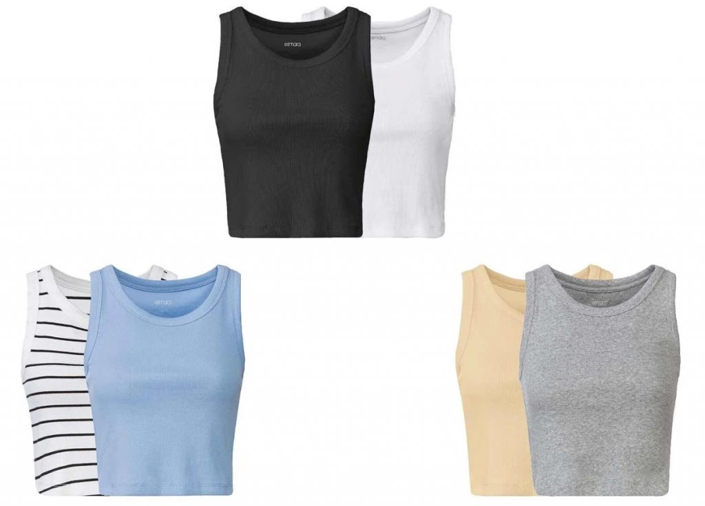 Camisetas Crop En Pack De 2
