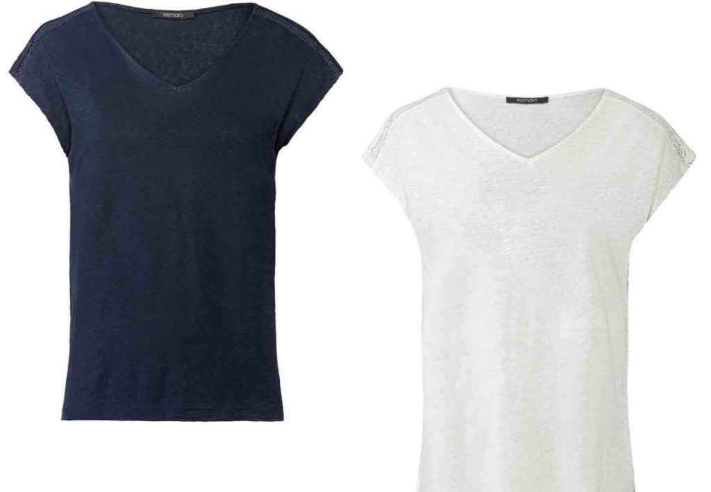 Camiseta De Lino Para Mujer