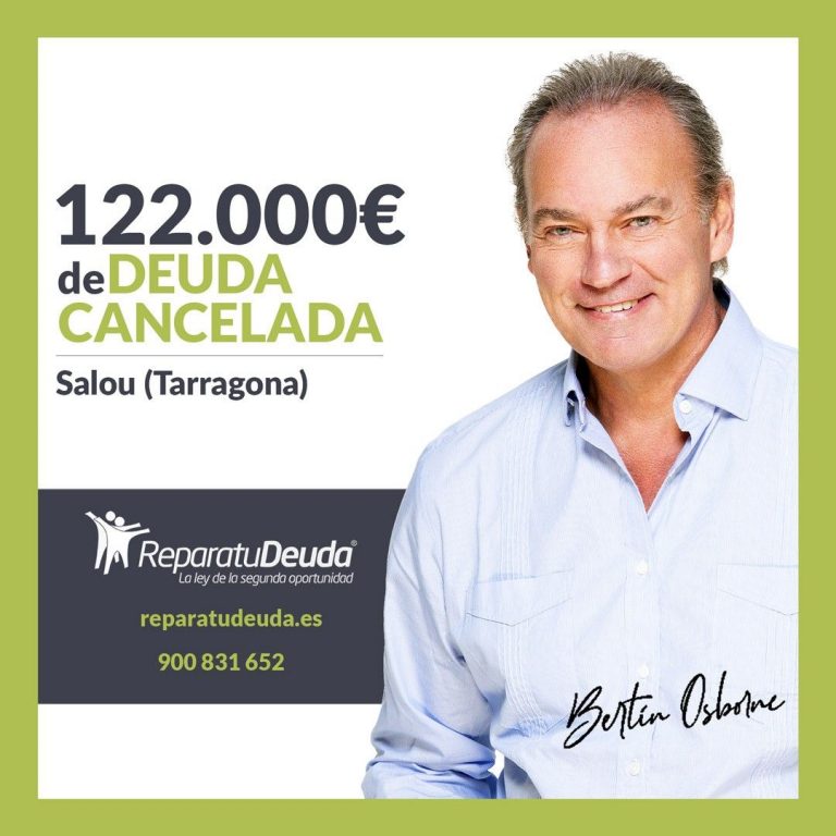 Repara tu Deuda Abogados cancela 122.000€ en Salou (Tarragona) con la Ley de Segunda Oportunidad