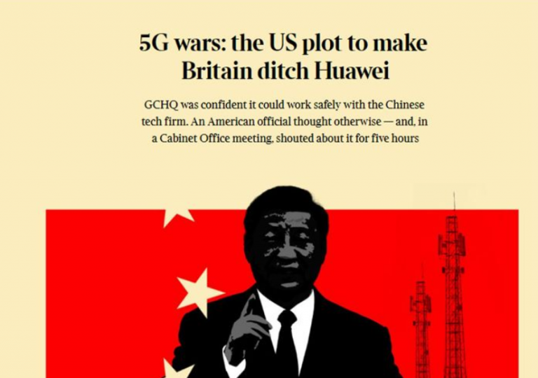 Una investigación concluye que Estados Unidos forzó al Reino Unido a echar a Huawei de sus redes 5G