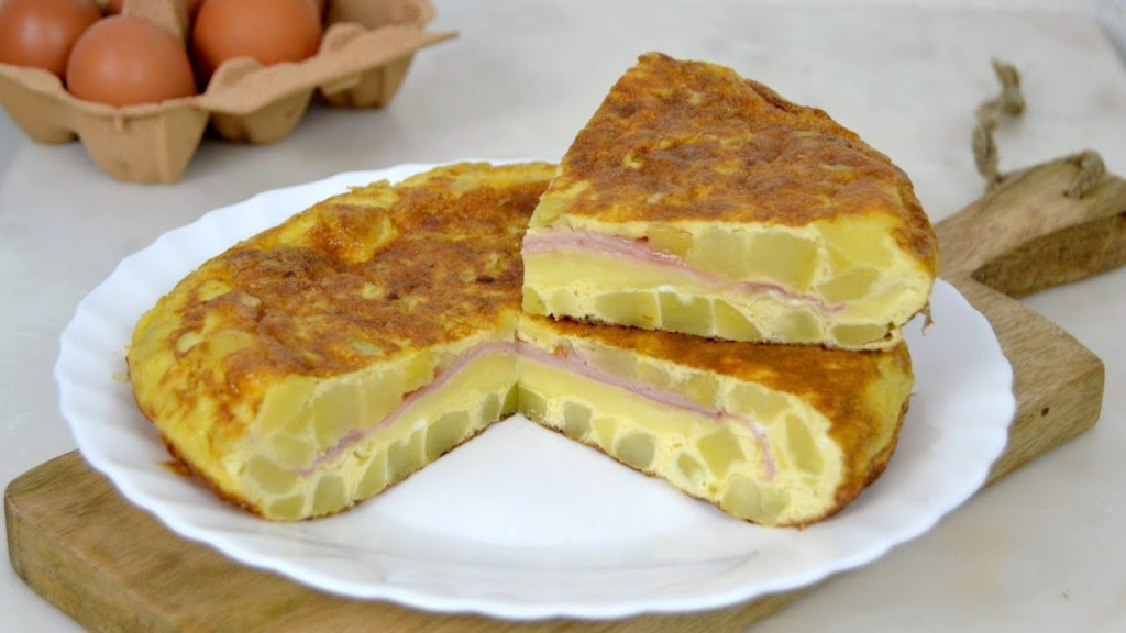 Tortilla De Patatas Jamón Y Queso