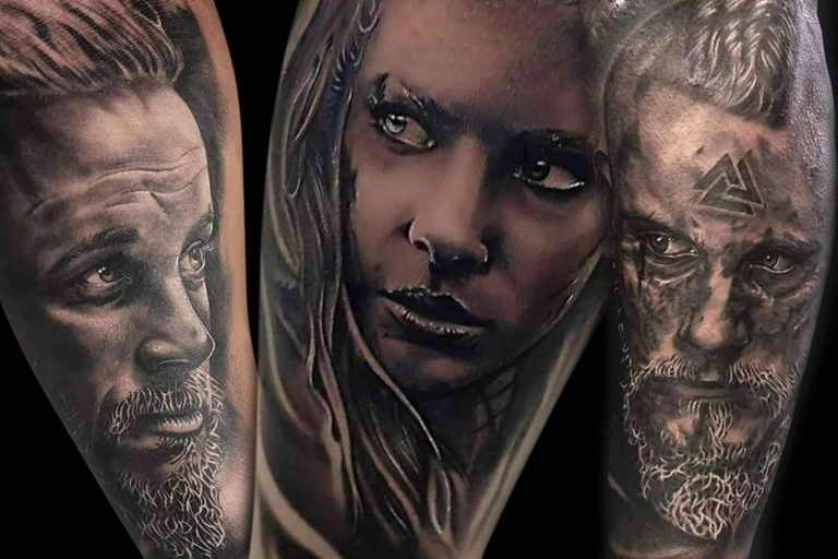 Estudio de tatuajes retrato en Barcelona, Steel of Doom