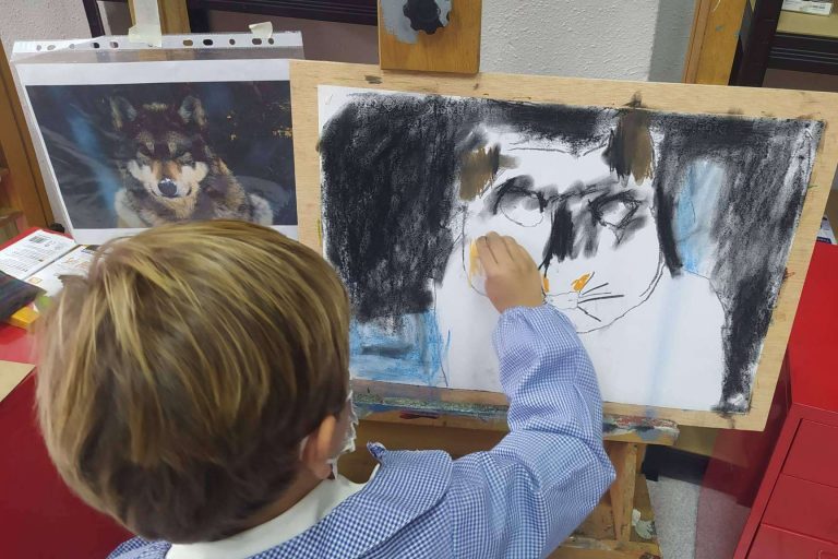 Las clases de pintura y dibujo como extraescolar para niños de Estudio Ilógico