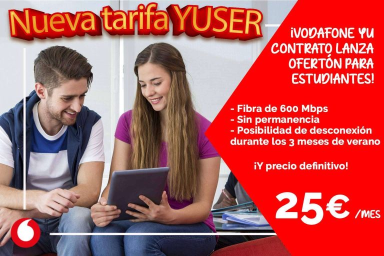 Sin permanencia y con precio definitivo de 25 €, así es la oferta de Fibra Yuser de 600 Mbps