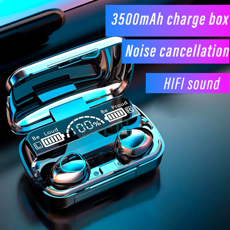 Auriculares Inal Mbricos Con Bluetooth V5 0 Dispositivo De Audio Tws Con Pantalla Led Bater A
