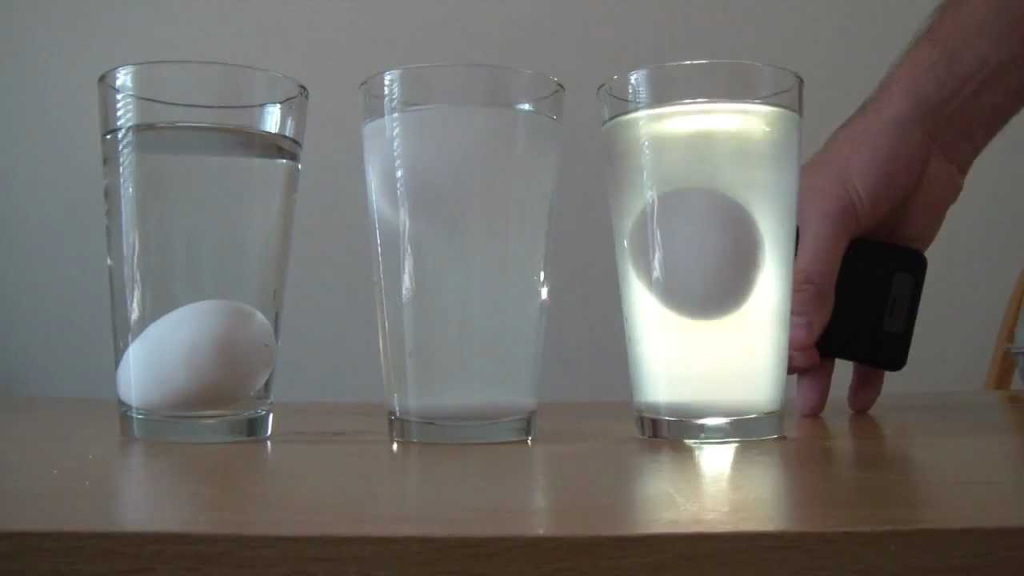 El famoso truco del huevo en el vaso de agua